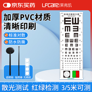 Lifeka vision test chart for home vision test, children's eye myopia test chart, red and green astigmatism test model