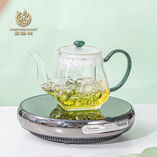Xinfengxiang yueyan teapot kungfu tea set set high borosilicate high temperature resistant teapot drinking tea cup tea water separation cup 400ml