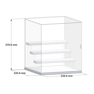 Brooke's sixth and seventh ultraman brick man assembled doll storage box brooke storage display cabinet impulse model four-layer frameless panoramic display box