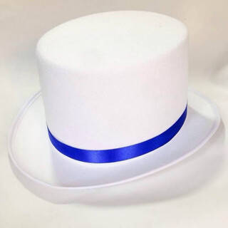 Gisellen kaito kidd hat detective conan kaito kidd cosplay prop decoration hat cos handsome high quality hat height 12cm