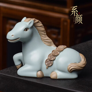Xian yan household can raise open-piece ru porcelain tea pet ornaments - make money immediately tea table tea table ornaments light luxury tianqing ru porcelain tea pet - make money immediately