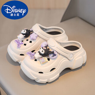 迪士尼（DISNEY）儿童拖鞋女童2025新款夏季女孩库洛米洞洞鞋沙滩凉拖外穿 白色 30 -31内长19.5CM