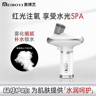 Meiboyi instrument d'injection d'oxygène à lumière bleue instrument d'hydratation à la maison nano spray instrument de pulvérisation à froid portable à haute pression instrument de beauté pour pistolet de pulvérisation de salon de beauté blanc