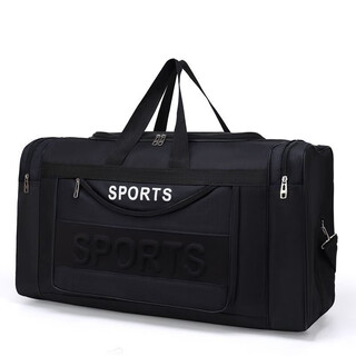 Xin nurse portable luggage bag large capacity travel bag men's clothes travel luggage bag one-shoulder business trip work out storage black large size