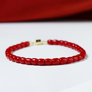 Dl 1998 fat donglai same style red coral bracelet like a mountain natural l extra deep ox blood red corsican sardine coral original life