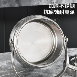 Ye yu's new insulated lunch box stainless steel insulated pot drum-shaped lunch box large capacity student lunch box 1.5l medium capacity straight pot single pot without thickened stainless steel material