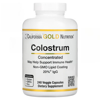 CGN美国CGN牛初乳 Colostrum 免疫球球蛋白20% 500毫克240粒大瓶