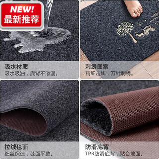 Avivi home floor mats, door mats, bathroom non-slip mats, water-absorbent and oil-proof kitchen mats, household foot mats 40*60 money tree money tree 40*60cm