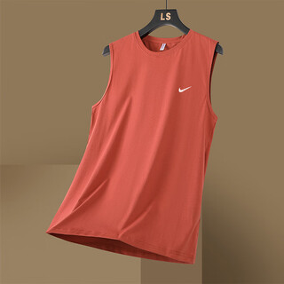 Pure cotton vest men's sleeveless t-shirt summer new fashion brand fitness loose large size waistcoat casual tops wine red 3xl 140-160jin jin equals 0.5 kg