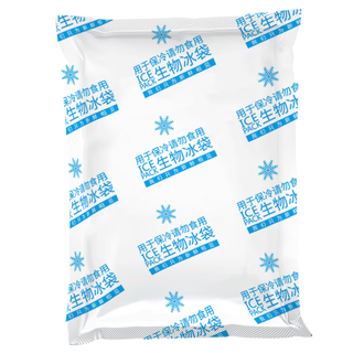Royal escort bureau ice crystal extra volume free water injection self-absorbing ice bag express ice bag cooling refrigerated seafood food preservation 200ml 13*10cm about 200g 100 pcs