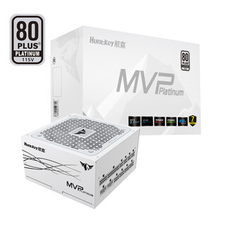 航嘉（Huntkey） MVP P850白色白金牌850W电源（ATX3.1/80PLUS白金全模/原生PCIe5.1/风扇启停/延时冷却）