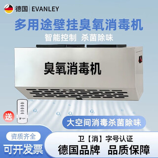 Evanley german ozone generator disinfection machine vehicle-mounted industrial household mite removal formaldehyde removal car farm deodorization sterilization machine air purifier wall-mounted model-industrial special 5g/h (50 square meters) remote control