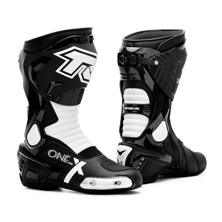Tr motorcycle riding boots anti-fall competitive racing shoes for men and women tiger road rally track rider shoes for all seasons x-one black and white pro 41