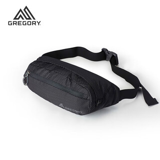 Gregory 2.5l outdoor running sports crossbody bag obsidian black-2.5l
