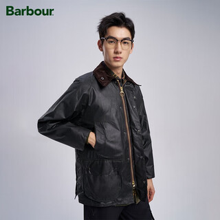 Barbour bedale men's cotton plaid waxed jacket sage green -xx68 l (42)