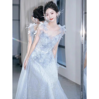 Fuyi hao 18-year-old adult dress high-end light luxury niche evening dress banquet girl high school student beautiful senior princess dress light s