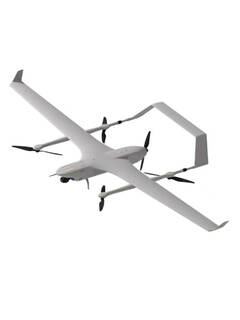 Lingle blackjack vertical take-off and landing vtol aerial surveying and mapping composite wing fixed-wing uav 4+1 carbon fiber replica custom model white pnp
