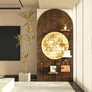 Customized creative decorative wall hanging board for storage rack hole board to block the entrance door storage display rack customized square of pinus sylvestris