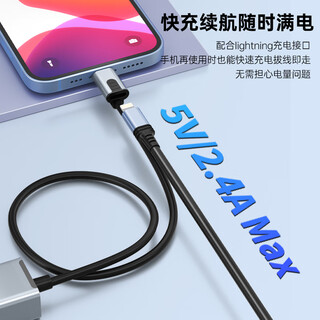 适用于苹果手机有线网卡lighting转线接口闪电IPAD平板转RJ45 Lightning转RJ45 百兆网卡【0.5米】