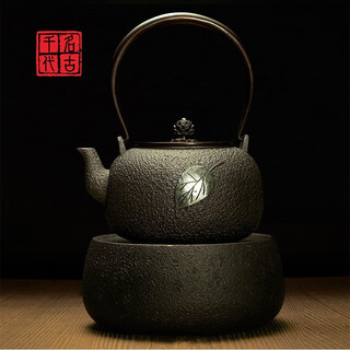 Nako chiyo's preferred iron kettle, japanese iron kettle, uncoated cast iron tea kettle, old iron kettle, electric ceramic stove, water sand iron kettle