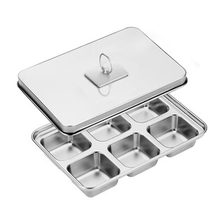 Jiaside stainless steel ice cube mold food grade quick freezer ice making machine ice box ice tray ice making frozen ice box ice cube box stainless steel quick freezing box with handle