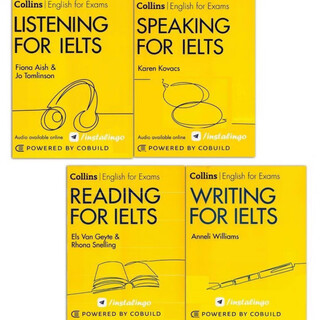 京挑图书雅思 Collins reading/writing/speaking/listening for IELTS speaking彩色纸质书