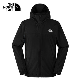 The north face windproof and sunproof clothing men's outdoor cool breathable skin clothing 87vy black/kx7 l