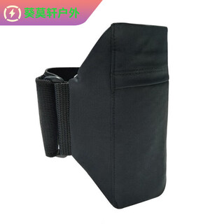 He jiagong sports shockproof mobile phone leg bag running student unisex arm bag breathable elastic bag large black calf bag (30-40cm leg circumference)