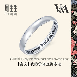 Chow sang sang platinum ring v&a museum joint couple ring 38093r 23 circles