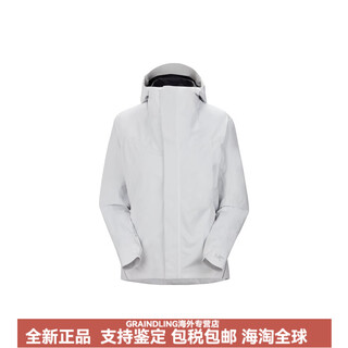 Arc'teryx solanofw22 solid color waterproof zipper fleece sleeve long hooded windbreaker women's jacket top xxs picture atomic gray/atmos xs