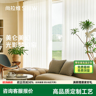 Shanravi dream curtain large balcony living room office electric dream curtain beautiful light and shadow high-end curtain dream curtain upgraded motor (within 6 meters) square meters