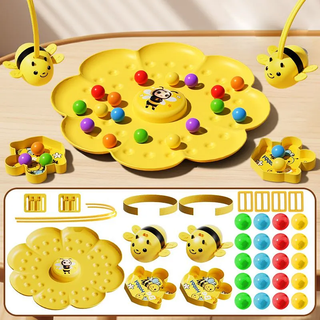 Feidu le little bee honey collecting magnetic beads children's fishing toy color cognition parent-child interaction early education puzzle tabletop game two-player battle