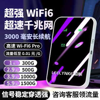 粒联 移动随身wifi2025款无线流量wifi6移动随身wifi5ghz电信通用便携无线网卡路由器流量卡 2025款5ghz【WiFi6S】增速4666%