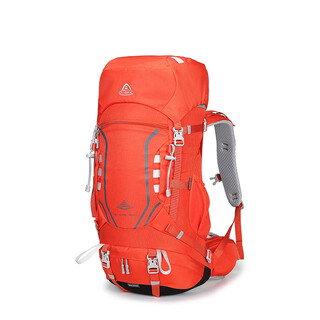 Ai wang's new ai wang mountaineering bag 40 liters lightweight hiking backpack men's and women's waterproof travel leisure backpack 8109c striped orange