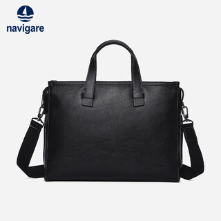 Navigare italian small sailing ship men's handbag business commuter computer briefcase cowhide large capacity new year gift