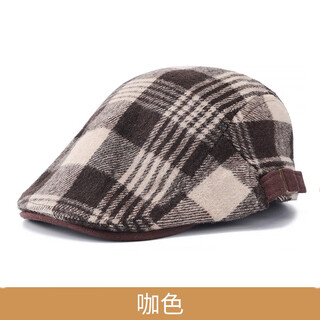 Mi lan bloody gangster octagonal hat men's razor party british beret retro literary newsboy hat fashion painting striped style - coffee color