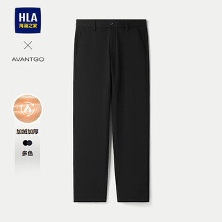Hla hailan house casual pants men's 25 light business plus velvet thickened warm pants men's winter