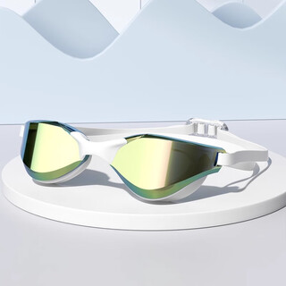 Pulassi 2025 new swimming goggles high-definition anti-fog and waterproof women's swimming special equipment swimming cap swimming goggle set swimming goggles the matrix-colorful upgraded coating _ anti-flat