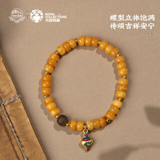 Potala palace beeswax bracelet agarwood and tian jade transfer bead tray play bead string amber new chinese style bracelet for men and women birthday gifts