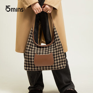 15mins bag women's bag autumn and winter large capacity shoulder cloth bag women's 2025 new commuter tote bag birthday gift