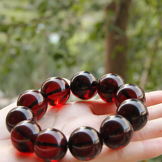 Mochen moeycior first generation 7a grade natural amber blood amber bracelet blood amber round beads for men and women amber raw mineral beeswax bracelet 26mm single circle men's model