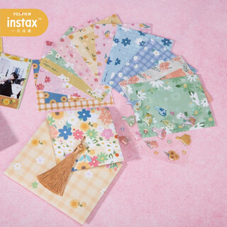 Instax fuji instax youth over flowers series photo paper diy set