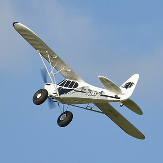 FMS航模1300mm PA-18固定翼rc遥控练习机泡沫机越野大脚飞机模型 PNP 带锐飞V3