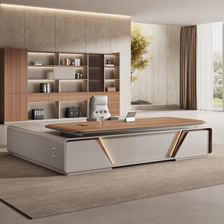 Hongheng boss desk office desk and chair combination simple and modern president desk leadership office furniture supervisor manager executive desk material sample