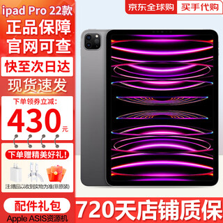 ABC【即将售空】苹果iPadPro2022款 M2芯片 ipad pro22 苹果平板电脑 iPadPro22款 11英寸 深空灰色 256GB【豪华配件礼包+WiFi版】