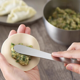 Arnest japan imported stainless steel filling spoon for dumpling filling stick household bag chaos mixing spoon jam butter spatula