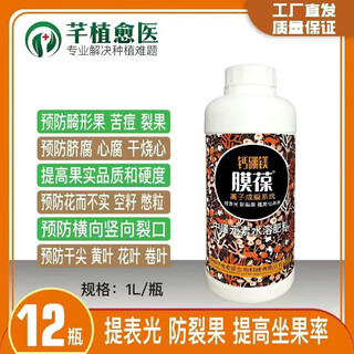 Membrane calcium, boron and magnesium improve fruit setting rate and prevent fruit cracking and malformation. fruit water-soluble fertilizer aminobutyric acid foliar fertilizer 1l*12 bottles