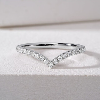 Chilu s925 sterling silver plated 18k gold imitation diamond row ring v row diamond broken diamond ring rose gold diamond ring guard ring stackable silver beauty number 5