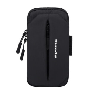 Tfo running arm bag, men's and women's sports arm bag, wrist bag, fitness mobile phone bag, lightweight cycling bag, black