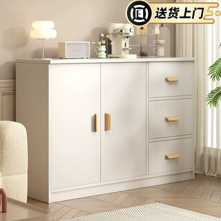 Zhuohe chest of drawers bedroom wall cabinet locker room bedside locker living room storage cabinet drawer chest chest of drawers main picture two doors three drawers warm white 100cm